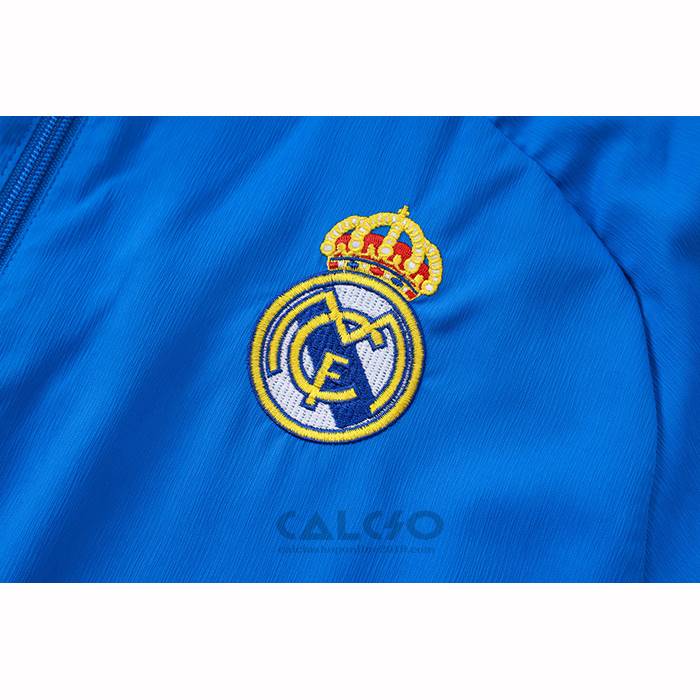 Tuta da Track di Giacca a Vento Real Madrid 2026-2027 Blu